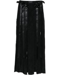 Simone Rocha - Midi-Rok Met Strikdetails - Lyst