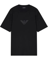 Emporio Armani - Logo Cotton T-Shirt - Lyst