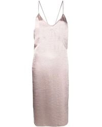 DSquared² - Satin-Finish Cami Dress - Lyst