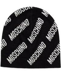 Moschino - Logo-Intarsia Beanie Hat - Lyst