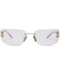 Miu Miu - Logo-Plaque Rimless Sunglasses - Lyst