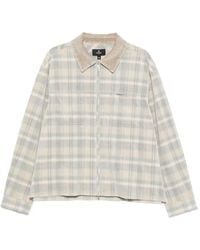 Represent - Plaid Corduroy-Collar Overshirt - Lyst