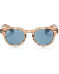 Oliver Peoples - Cary Grant Sun Round-Frame Sunglasses - Lyst