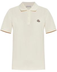 Moncler - Poloshirt Met Logopatch - Lyst