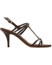 Ferragamo - Vara Chain T-Strap Sandals - Lyst