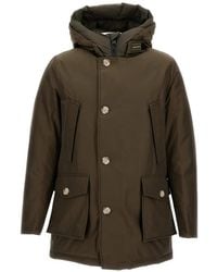 Woolrich - Hooded Zip-Up Coat - Lyst
