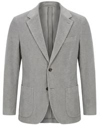 Lardini - Roma Corduroy Single-Breasted Blazer - Lyst
