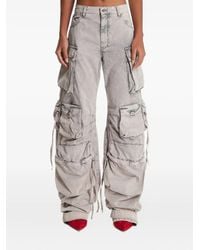 The Attico - Multi-Pocket Cargo Flared Trousers - Lyst