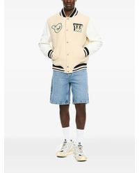 Off-White c/o Virgil Abloh - Star Logo Lea Varsity Jacket - Lyst