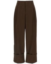 DARKPARK - Diana Belt-Loop Turn-Up Trousers - Lyst