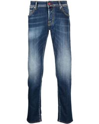 Jacob Cohen - Ausgeblichene Slim-Fit-Jeans - Lyst