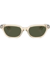 Oliver Peoples - Transparent Cat-eye Frame Sunglasses - Lyst