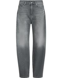 KARL LAGERFELD - Ikon Barrel-Leg Jeans - Lyst