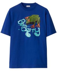 Burberry - T-shirt Frog girocollo - Lyst