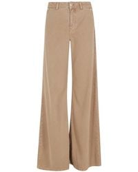 Blumarine - Button Wide-Leg Jeans - Lyst