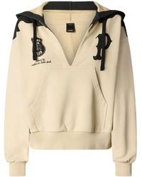 Pinko - V-Neck Hoodie - Lyst