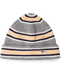 Fiorucci - Angel-Patch Striped Beanie Hat - Lyst