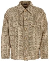 Fendi - Ff-Motif Shirt Jacket - Lyst