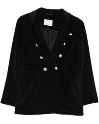 Circolo 1901 - Double-Breasted Velvet Jacket - Lyst