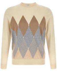 Ballantyne - Argyle-Pattern Crew-Neck Sweater - Lyst