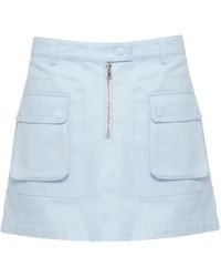 CASABLANCA - Zip-Fastening Cargo-Pocket Mini Skirt - Lyst