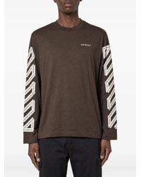 Off-White c/o Virgil Abloh - Arrows-Print Long-Sleeve T-Shirt - Lyst