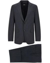 BOSS - Micro-Texture Single-Breasted Suit - Lyst