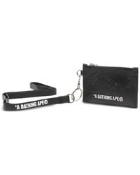 A Bathing Ape - Pasjeshouder Met Camouflageprint En Rits - Lyst