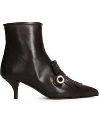 Roberto Festa - Fringe-Detail Leather Ankle Boots - Lyst