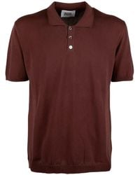 Alpha Studio - Short-Sleeve Knit Polo Shirt - Lyst