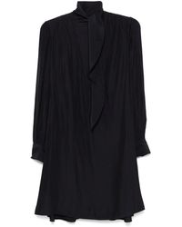Lanvin - Robe Courte À Design Drapé - Lyst