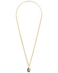 DSquared² Collar con colgante de cruz - Metálico