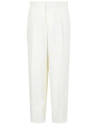 Givenchy - Pantalon Droit En Laine À Plis Marqués - Lyst