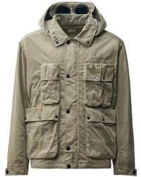 C.P. Company - Goggle-Detail Multi-Pocket Jacket - Lyst