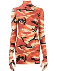 Vetements - Camouflage-print Minidress - Lyst
