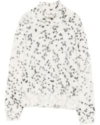 Kangra - High-Neck Speckled Knit Sweater - Lyst