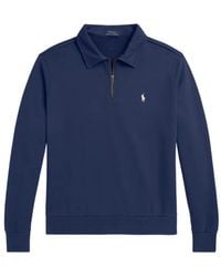 Polo Ralph Lauren - Loopback Fleece Collared Sweatshirt - Lyst
