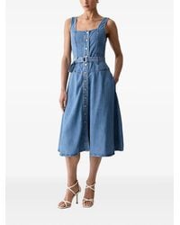 Morgan - Button-Front Midi Dress - Lyst
