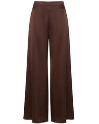 Peter Cohen - Chute Wide-Leg Silk Trousers - Lyst