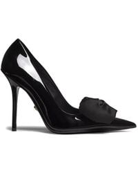 Versace - Bow Medallion Pumps - Lyst