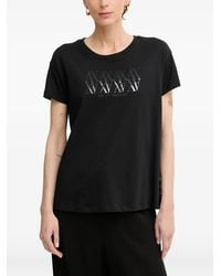 ARMANI EXCHANGE - Logo-Print Short-Sleeve T-Shirt - Lyst