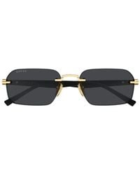 Gucci - Rimless Rectangle-Frame Sunglasses - Lyst