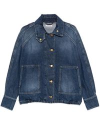 SOSUE - Faded Denim Jacket - Lyst