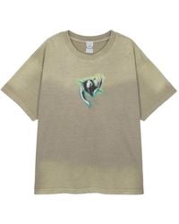 Protocol Index - Washed Graphic-Print T-Shirt - Lyst
