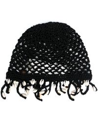 Alanui - Mother Nature Cowry Shell-embellished Knitted Hat - Lyst