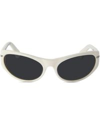 Off-White c/o Virgil Abloh - Napoli Round-Frame Sunglasses - Lyst