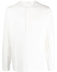 Fursac - Button-Up Cotton Sweatshirt - Lyst