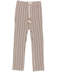 MC2 Saint Barth - Calais Chevron-Stripe Drawstring Trousers - Lyst