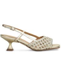 Pedro Miralles - Woven Slingback Heeled Sandals - Lyst