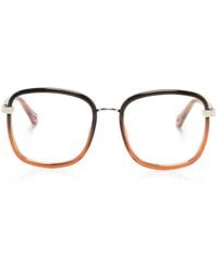 Chloé - Brille Mit Eckigem Gestell - Lyst